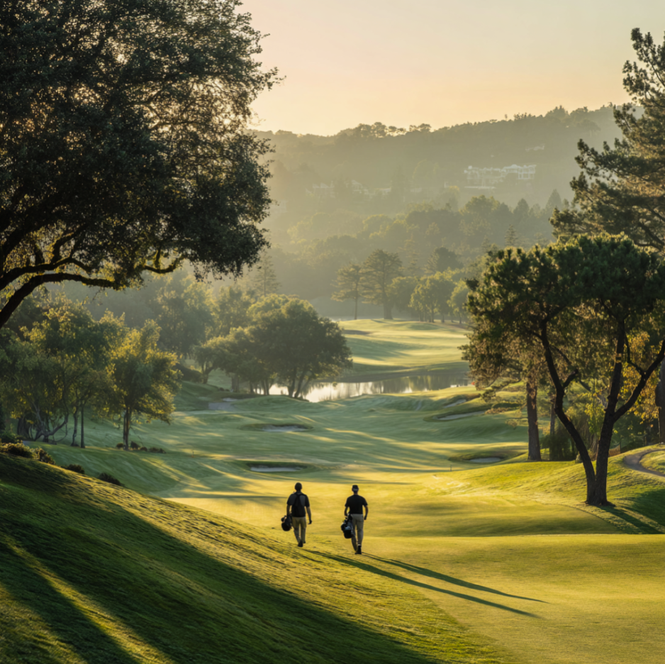 Golf course aerial view